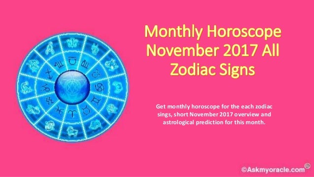 november monthly horoscope